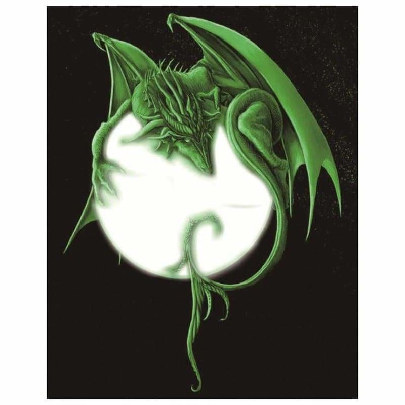 Green Dragon Diamond Painting 