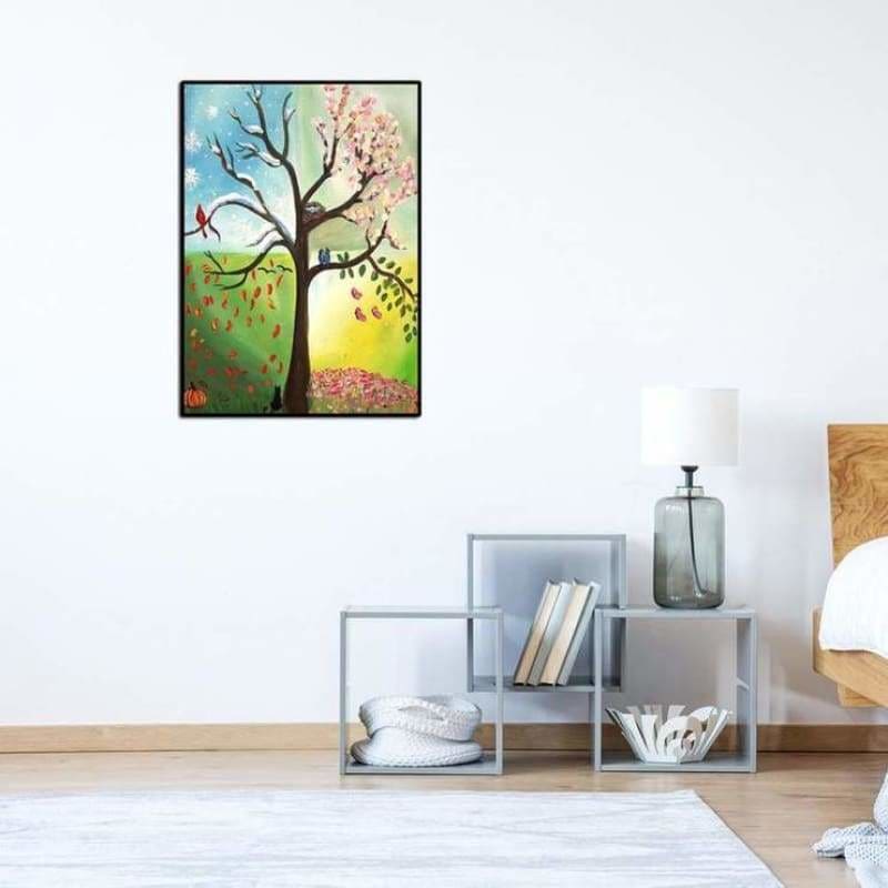 Full Drill - 5D DIY Diamond Painting Kits Dream Lovely Four Seasons Tr ...