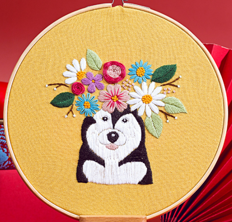 HUSKY FLOWER HEADPIECE