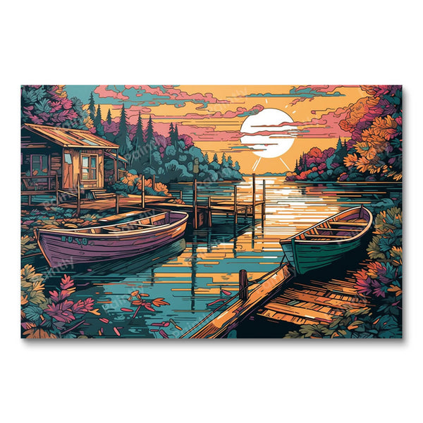 Mural of Dusk (Diamond Painting)