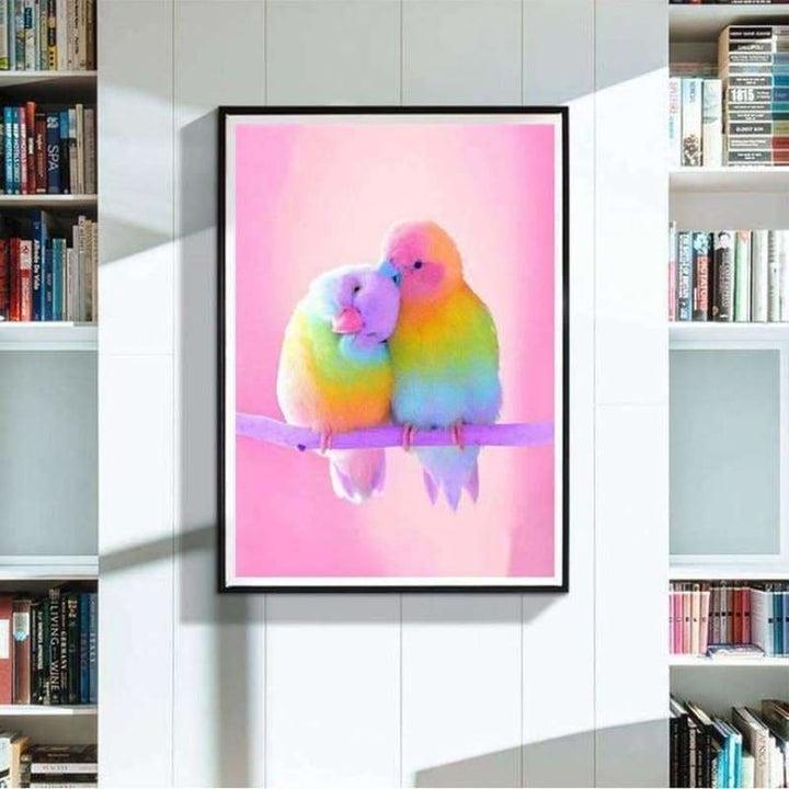 Full Drill - 5D DIY Diamond Painting Kits Colored Bird Lover - NEEDLEWORK KITS