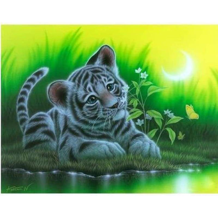Full Drill - 5D DIY Diamond Painting Kits Dream Animal Cute Tiger - NEEDLEWORK KITS