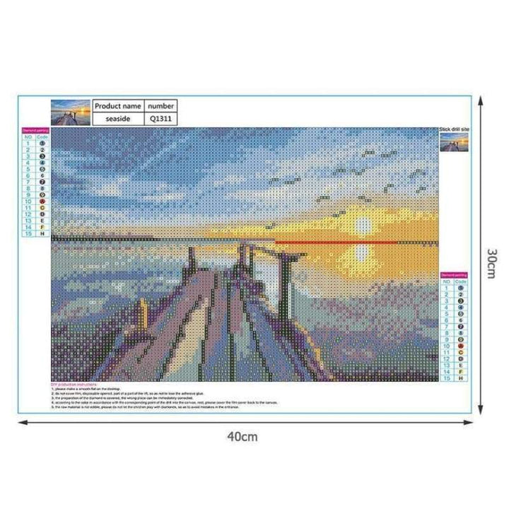 Dream Sunset Patterns Home Decor Full Drill - 5D DIY Diamond Painting Kits VM82980 - NEEDLEWORK KITS