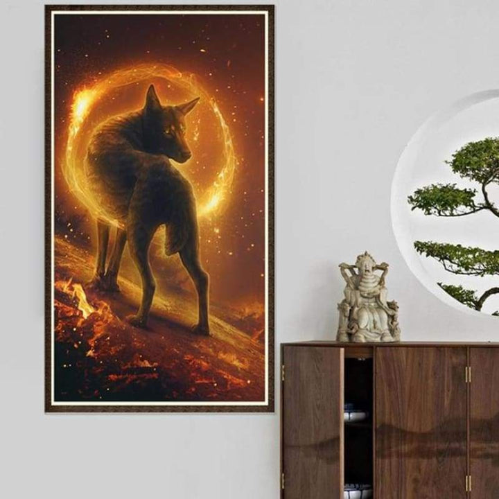 Dream Wolf Picture Full Drill - 5D Diy  Diamond Painting Kits QB645 - NEEDLEWORK KITS