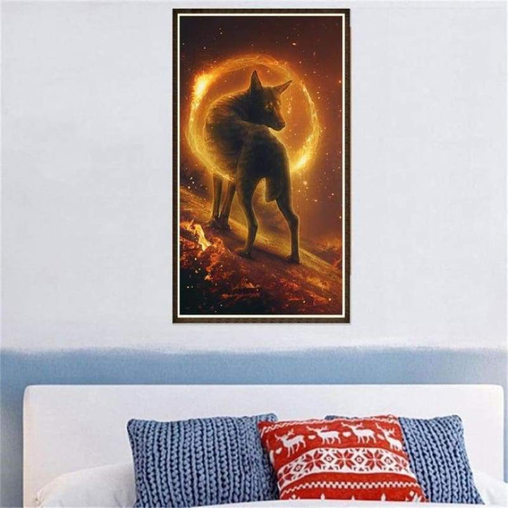 Dream Wolf Picture Full Drill - 5D Diy  Diamond Painting Kits QB645 - NEEDLEWORK KITS