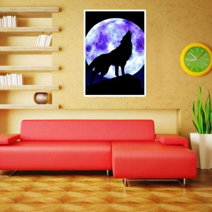 Dream Wolf Picture Full Drill - 5D Diy  Diamond Painting Kits QB6634 - NEEDLEWORK KITS