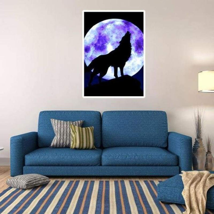 Dream Wolf Picture Full Drill - 5D Diy  Diamond Painting Kits QB6634 - NEEDLEWORK KITS