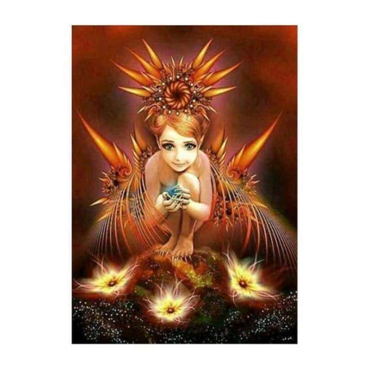 Fairy Portrait Pattern Diy Full Drill - 5D Full Diamond Painting Kits QB6011 - NEEDLEWORK KITS