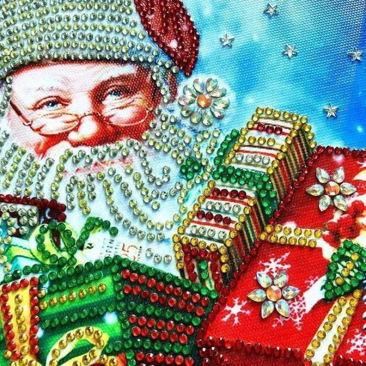 2019 Hot Sale Christmas Santa Claus 5D Diy Diamond Mosaic Cross Stitch Kits VM7572 - NEEDLEWORK KITS