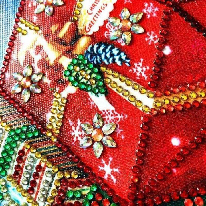 2019 Hot Sale Christmas Santa Claus 5D Diy Diamond Mosaic Cross Stitch Kits VM7572 - NEEDLEWORK KITS