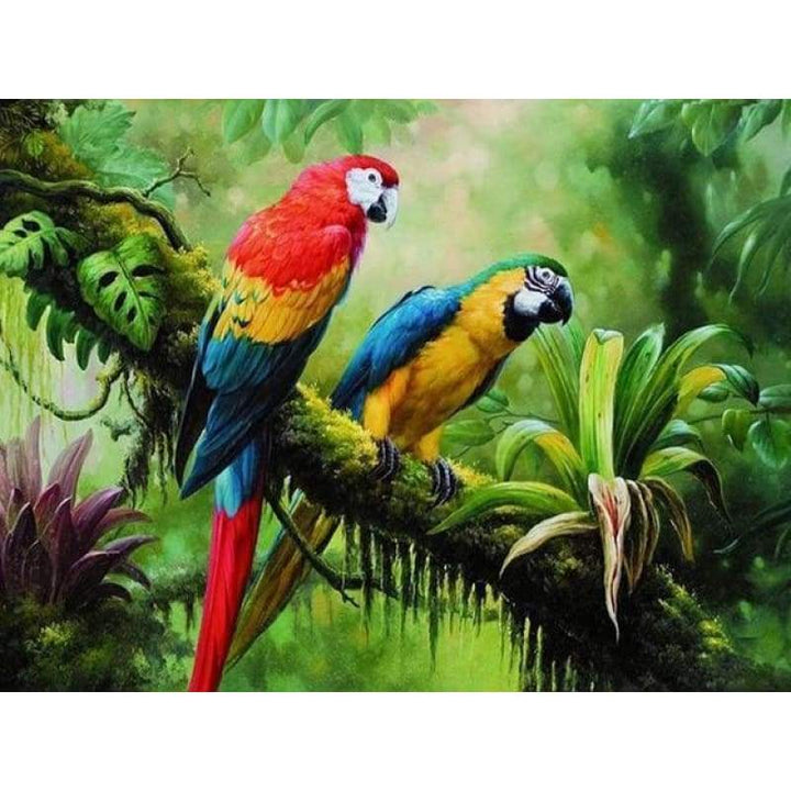 Hot Sale Colorful Parrot Full Drill - 5D Diy Diamond Painting Kits VM9215 - NEEDLEWORK KITS
