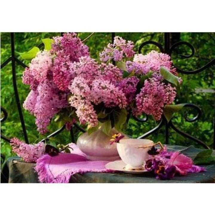 Hot Sale Crossing Home Decor Flower Full Drill - 5D DIY Diamond Painting Kits VM8283 - NEEDLEWORK KITS