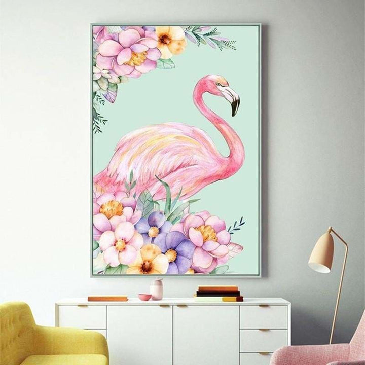 Hot Sale Fast Delivery Flamingo Full Drill - 5D Diy Diamond Painting Kits VM7827 - NEEDLEWORK KITS