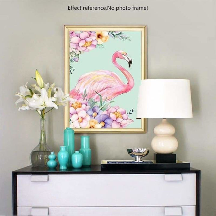 Hot Sale Fast Delivery Flamingo Full Drill - 5D Diy Diamond Painting Kits VM7827 - NEEDLEWORK KITS