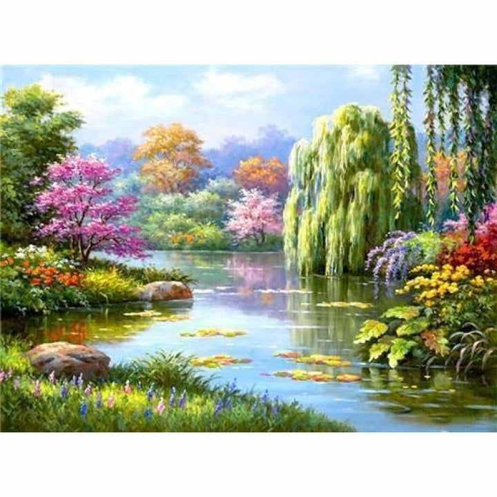 Hot Sale Landscape Natural Pattern Full Drill - 5D Diy Diamond Painting Kits VM7215 - NEEDLEWORK KITS