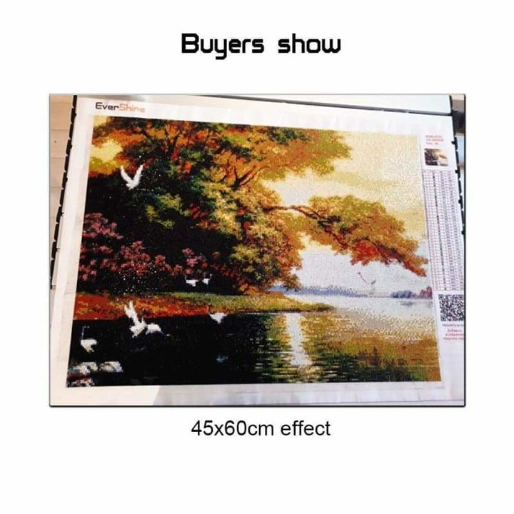 Hot Sale Popular Landscape Natural Full Drill - 5D Diy Diamond Painting Kits VM7213 - NEEDLEWORK KITS