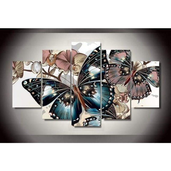 2019 Large Size Hot Sale Butterfly Multi Picture Wall Decor 5d Cross Stitch Kits VM8506 - NEEDLEWORK KITS