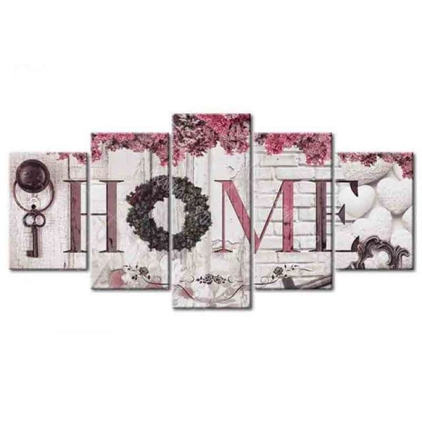 Large Size Multi Panel Sweet Wall Decor Full Drill - 5D Diy Diamond Painting Kits VM8129 - NEEDLEWORK KITS