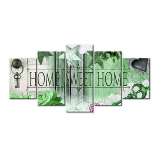 Modern Art Home Multi Panel Full Drill - 5D Diy Diamond Painting Kits VM9711 - NEEDLEWORK KITS