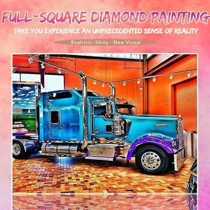 Modern Art Truck Full Drill - 5D DIY Embroidery  Diamond Painting Kits NB0028 - NEEDLEWORK KITS