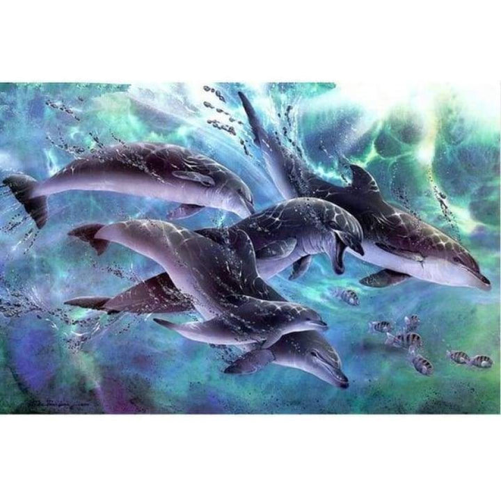 New Animal Dolphin Diy Diamond Painting Kits VM85085 - NEEDLEWORK KITS