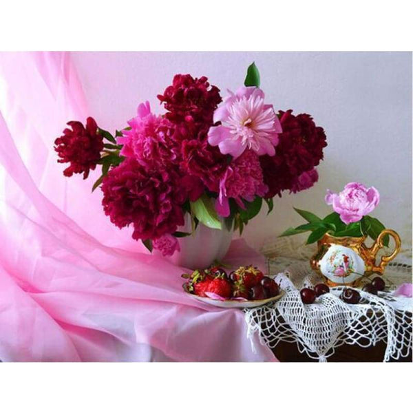 New Flowers Pictures Full Drill - 5D Diy Diamond Painting Kits VM9517 - NEEDLEWORK KITS