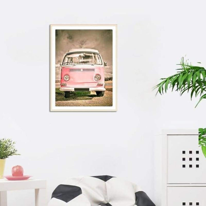 2019 New Hot Sale Best Kids Gift Car Diy 5d Rhinestone Art VM2032 - NEEDLEWORK KITS