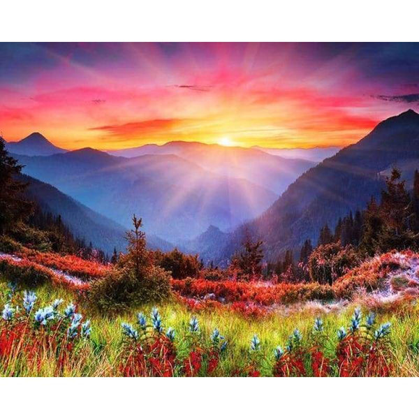 New Hot Sale Colorful Full Drill - 5D Diy Diamond Painting Nature Landscape Kits VM3580 - NEEDLEWORK KITS