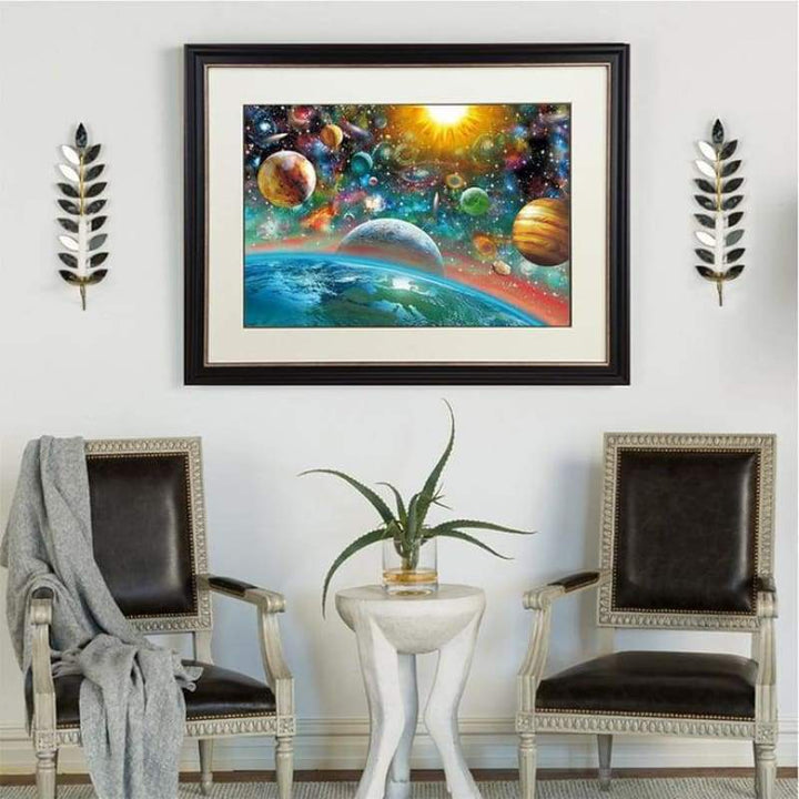 2019 New Hot Sale Colorful Star Space Diamond Cross Stitch Kits VM1050 - NEEDLEWORK KITS