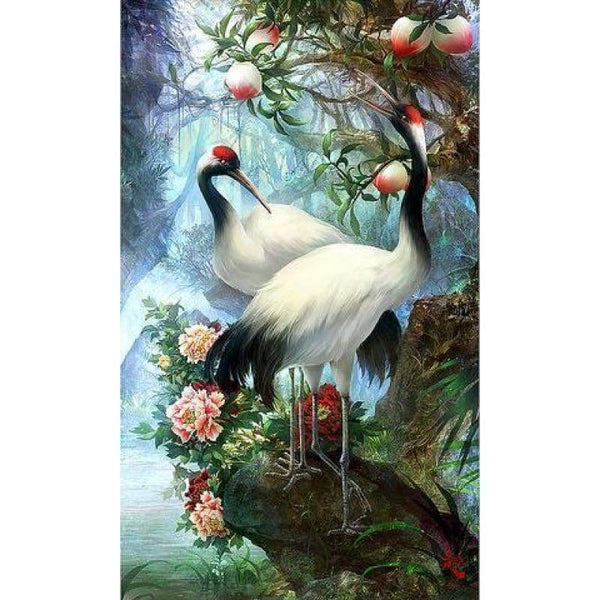 New Hot Sale Dream Red Crowned Crane Full Drill - 5D DIY Diamond Painting Kits VM8191 - NEEDLEWORK KITS