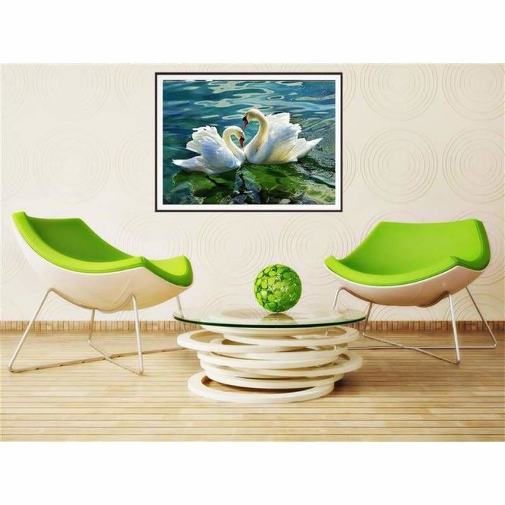 New Hot Sale Elegant Swan Lover Full Drill - 5D Rhinestone Painting VM1508 - NEEDLEWORK KITS