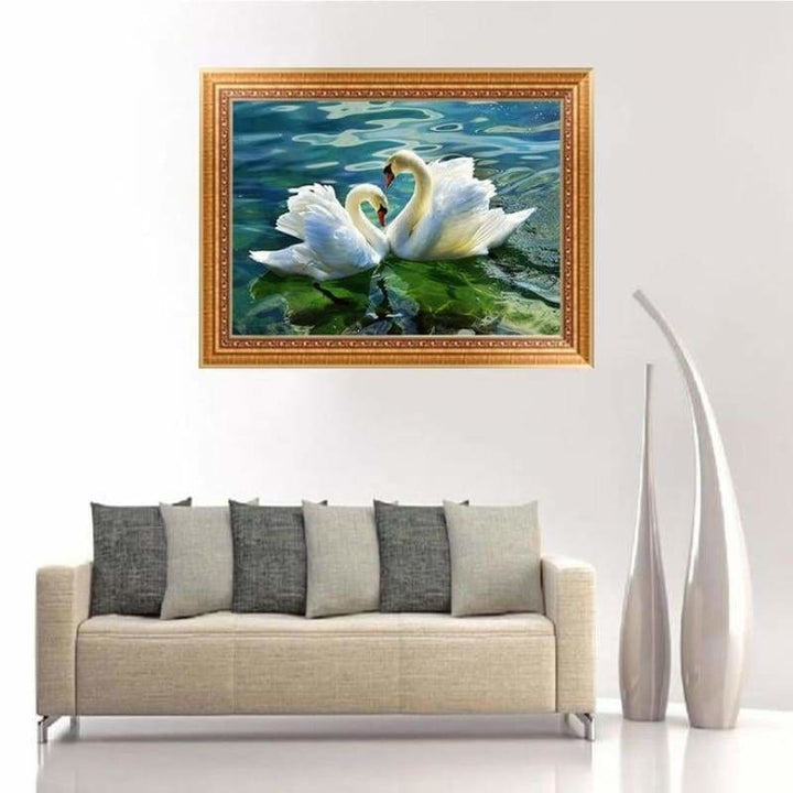 New Hot Sale Elegant Swan Lover Full Drill - 5D Rhinestone Painting VM1508 - NEEDLEWORK KITS