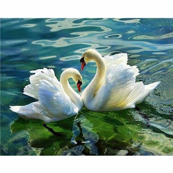 New Hot Sale Elegant Swan Lover Full Drill - 5D Rhinestone Painting VM1508 - NEEDLEWORK KITS