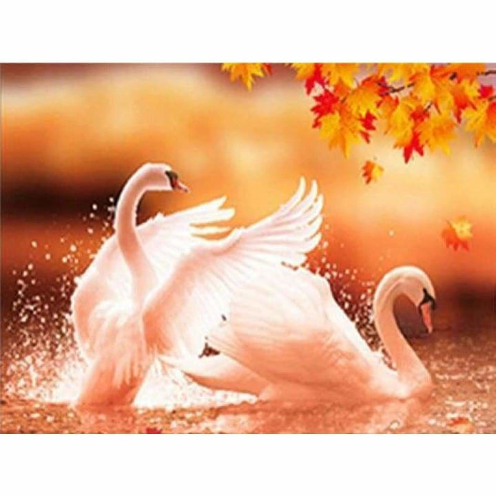 2019 New Hot Sale Elegant Swan Lover Diamond Cross Stitch Kits VM2002 - NEEDLEWORK KITS