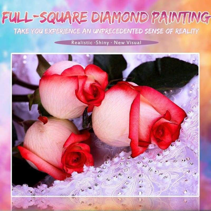 New Hot Sale Flower Pattern Full Drill - 5D Diy Diamond Painting Kits VM8141 - NEEDLEWORK KITS