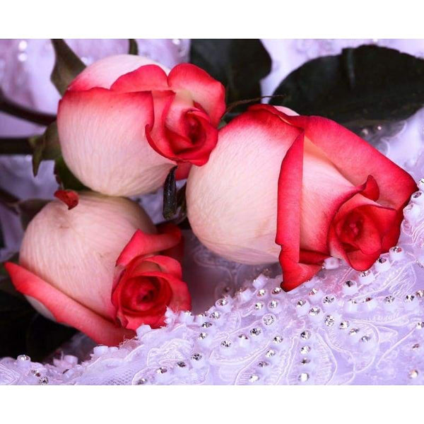 New Hot Sale Flower Pattern Full Drill - 5D Diy Diamond Painting Kits VM8141 - NEEDLEWORK KITS