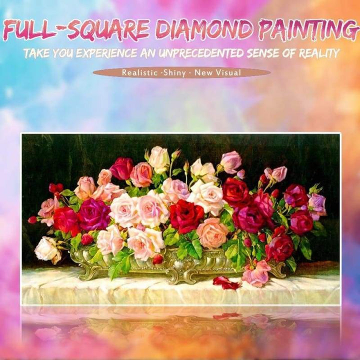 New Hot Sale Flowers Home Decor Full Drill - 5D Diy Diamond Painting Kits VM9084 - NEEDLEWORK KITS