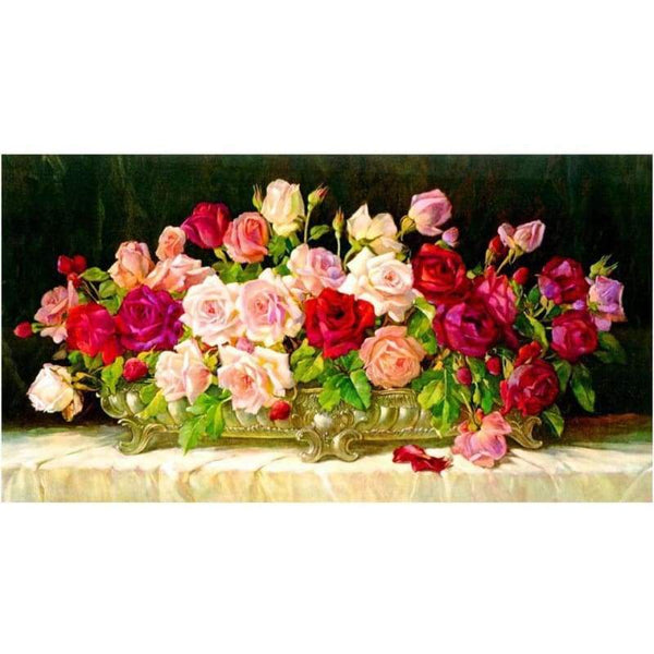 New Hot Sale Flowers Home Decor Full Drill - 5D Diy Diamond Painting Kits VM9084 - NEEDLEWORK KITS