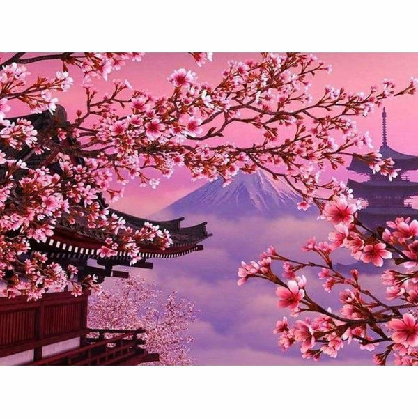 New Hot Sale Fuji Mountain Landscape Full Drill - 5D Diy Diamond Painting Kits VM9156 - NEEDLEWORK KITS