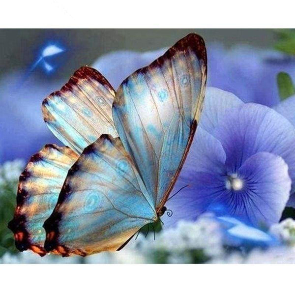 New Hot Sale Full Circular Butterfly Full Drill - 5D Diy Diamond Painting Kits VM99603 - NEEDLEWORK KITS