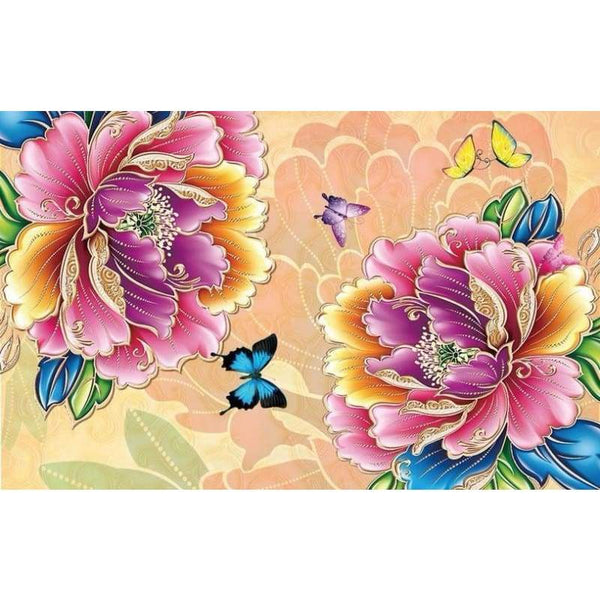 New Hot Sale Full Drill - Flower Full Drill - 5D Diy Diamond Painting Kits VM09866 - NEEDLEWORK KITS