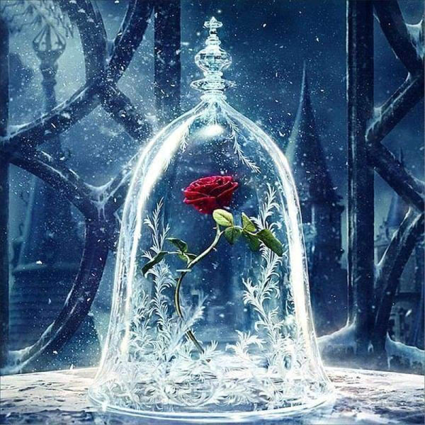 2019 New Hot Sale Full Square Diamond Red Rose 5d Cross Stitch Kits VM8502 - NEEDLEWORK KITS