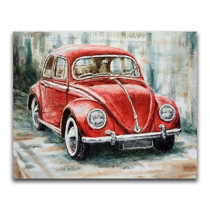 2019 New Hot Sale Kits Best Kids Gift Red Car Diy 5d Rhinestone Art VM2035 - NEEDLEWORK KITS
