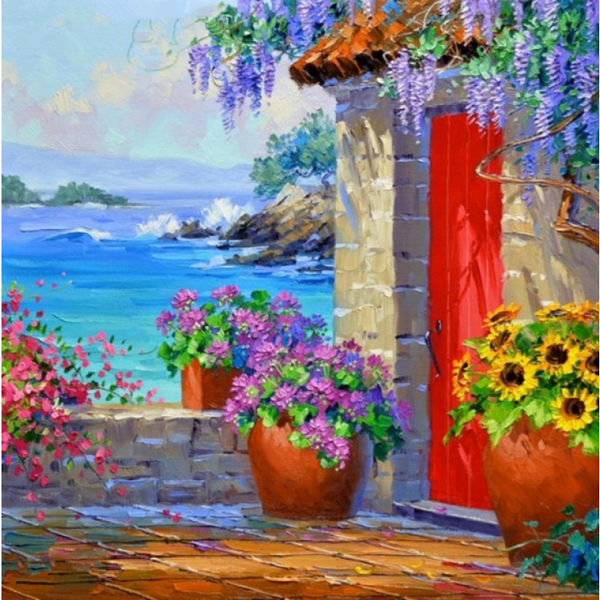 New Hot Sale Landscape Garden Picture Diy Full Drill - 5D Diamond Painting Set VM20200 - NEEDLEWORK KITS