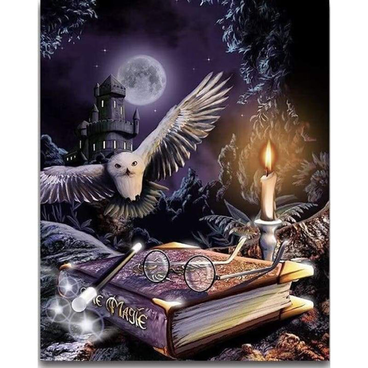 New Hot Sale Magic Owl Home Decor Full Drill - 5D DIY Diamond Painting Kits VM8180 - NEEDLEWORK KITS