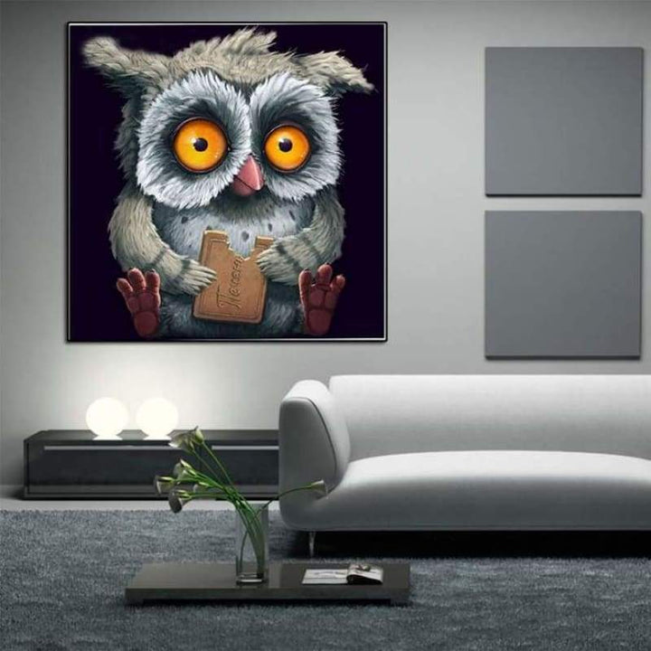 New Hot Sale Popular Funny owl Full Drill - 5D Diy Diamond Painting Kids Kits VM3546 - NEEDLEWORK KITS