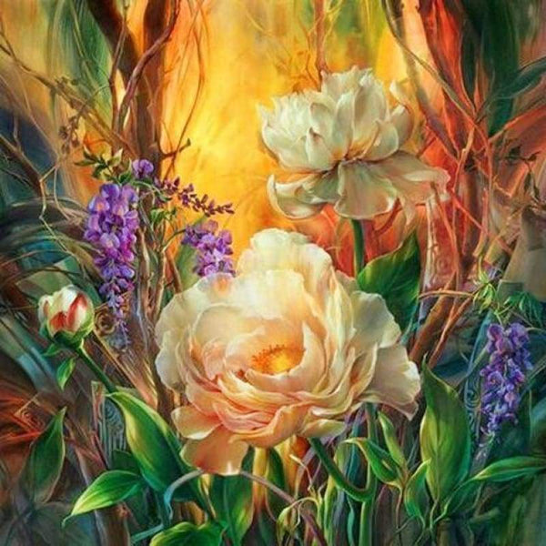 New Hot Sale Rhinestone Flower Full Drill - 5D Diy Diamond Painting Kits VM9875 - NEEDLEWORK KITS