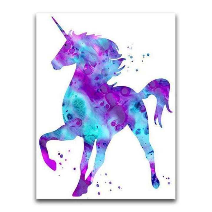 Popular Colorful Dreamy Cartoon Unicorn Full Drill - 5D Diamond Painting Set VM1107 - NEEDLEWORK KITS