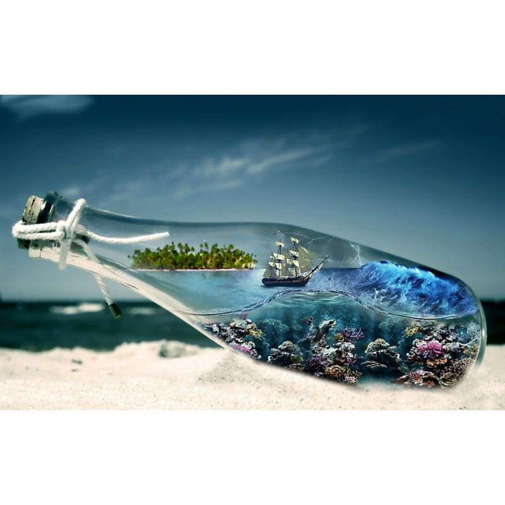 Special Bottle The Sea Fast Delivery Full Drill - 5D Diy Diamond Painting Kits VM9212 - NEEDLEWORK KITS
