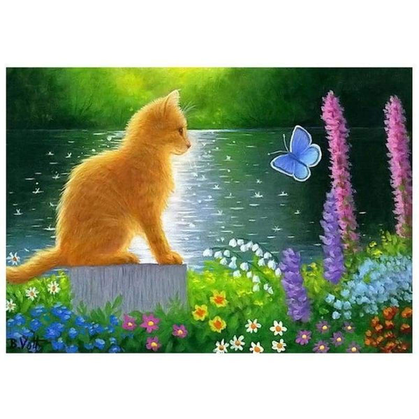 Special Cat Pattern Full Drill - 5D Diy  Full Diamond Painting Kits QB7074 - NEEDLEWORK KITS